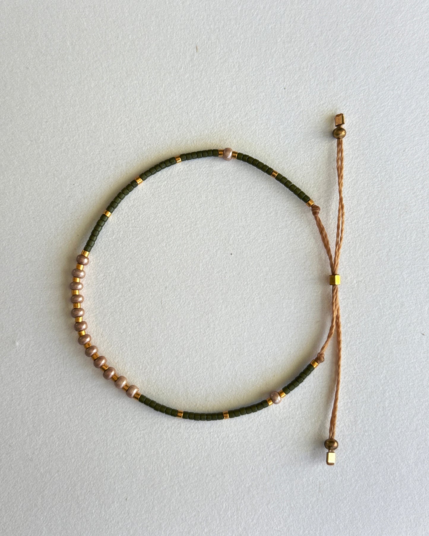 Archive Piece 211 ~ bracelet olive green - sample