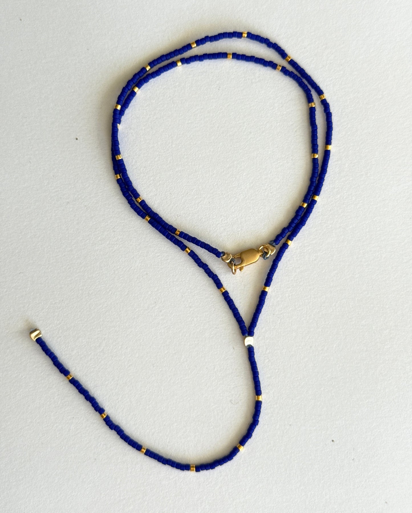 Archive Piece 167 ~ necklace (cobalt blue)