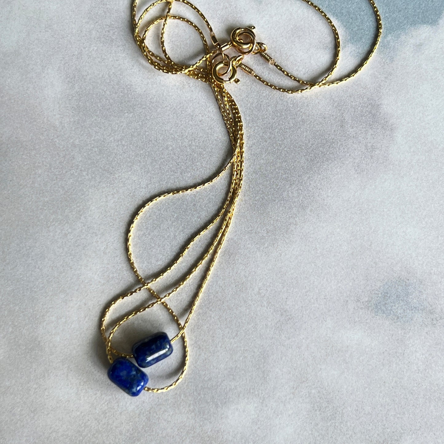 Paris in Lapis Necklace