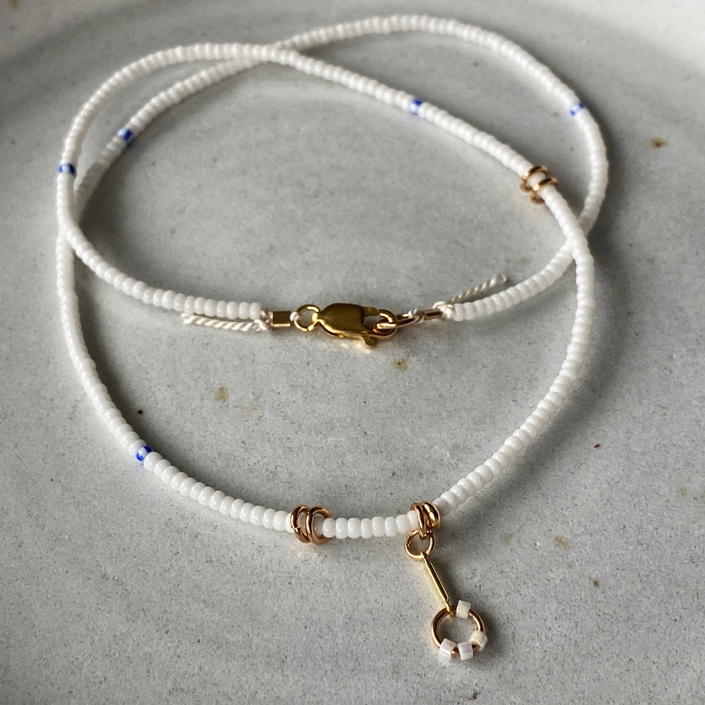 White on White Necklace