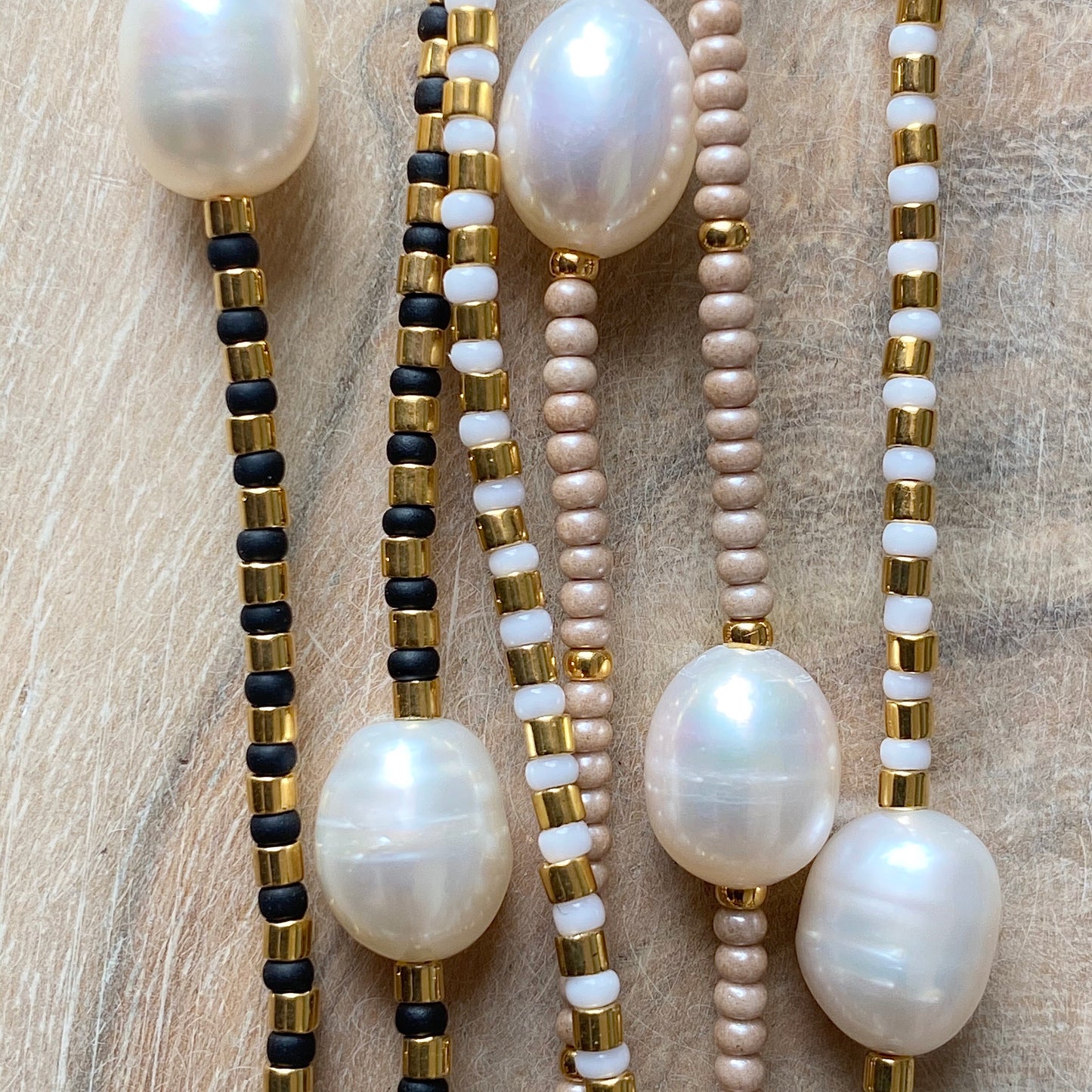 Pearly Dot Fine Bead Necklace - Athena+Co - Jewellery - Jewelry - Beaded - Necklace - Bracelet - Fashion