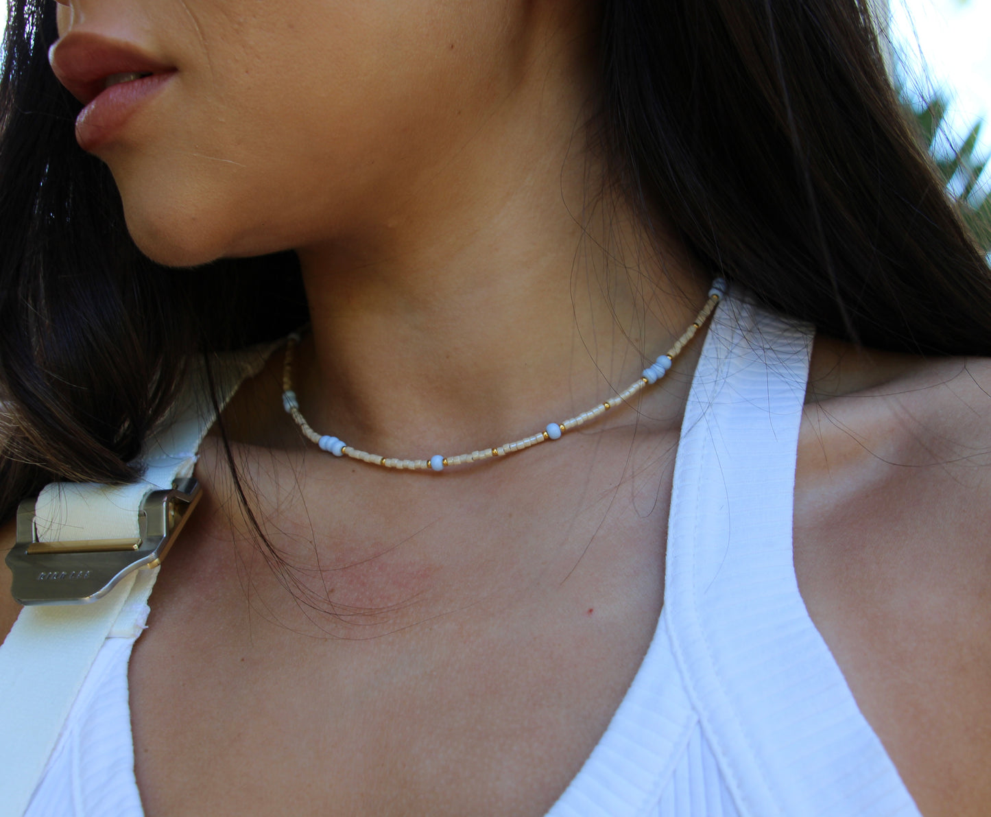 Sky Fine Bead Necklace