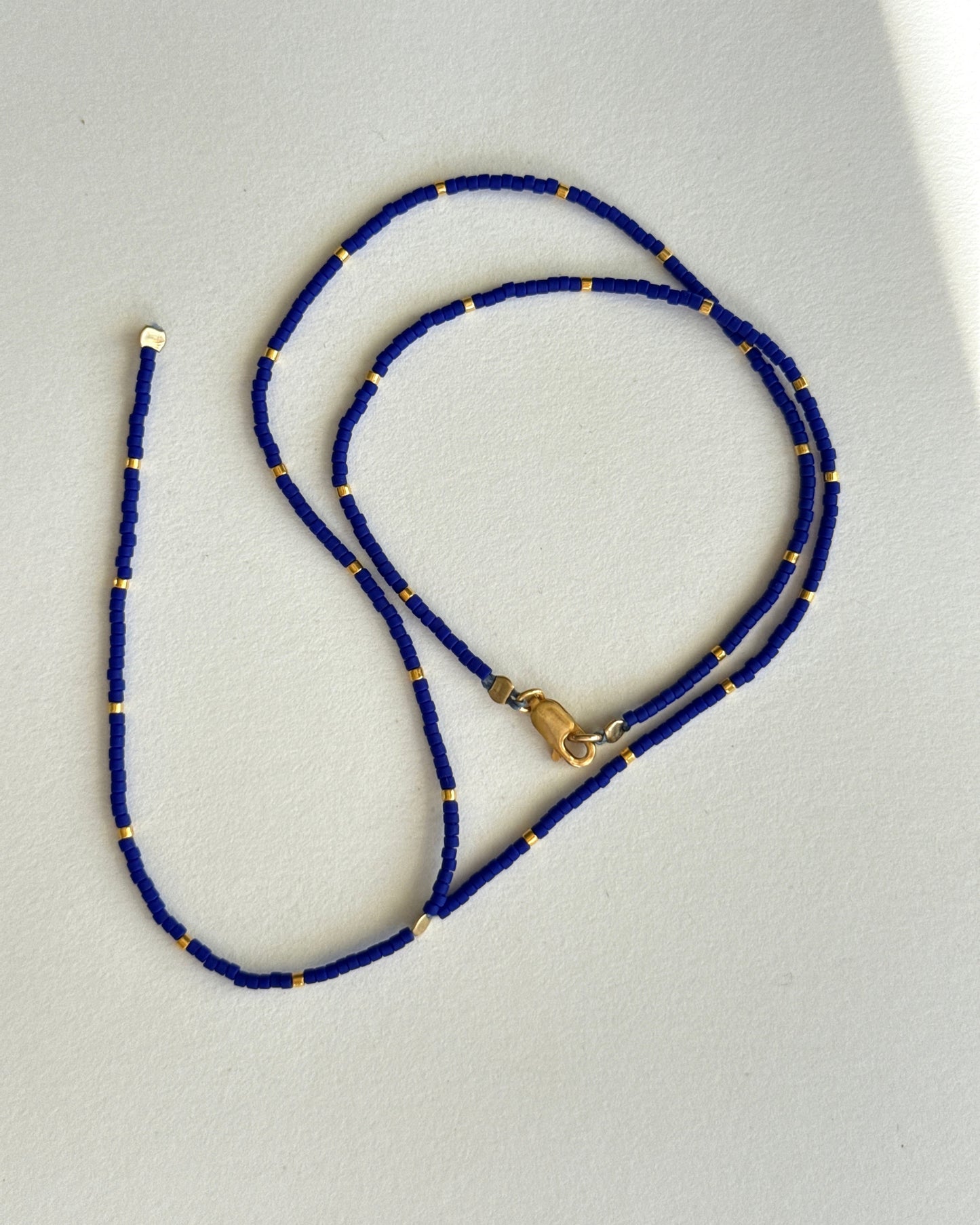 Archive Piece 167 ~ necklace (cobalt blue)