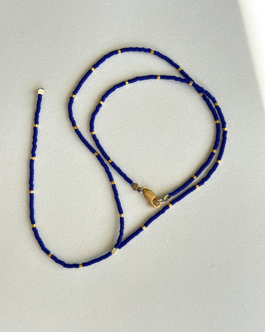 Archive Piece 167 ~ necklace (cobalt blue)