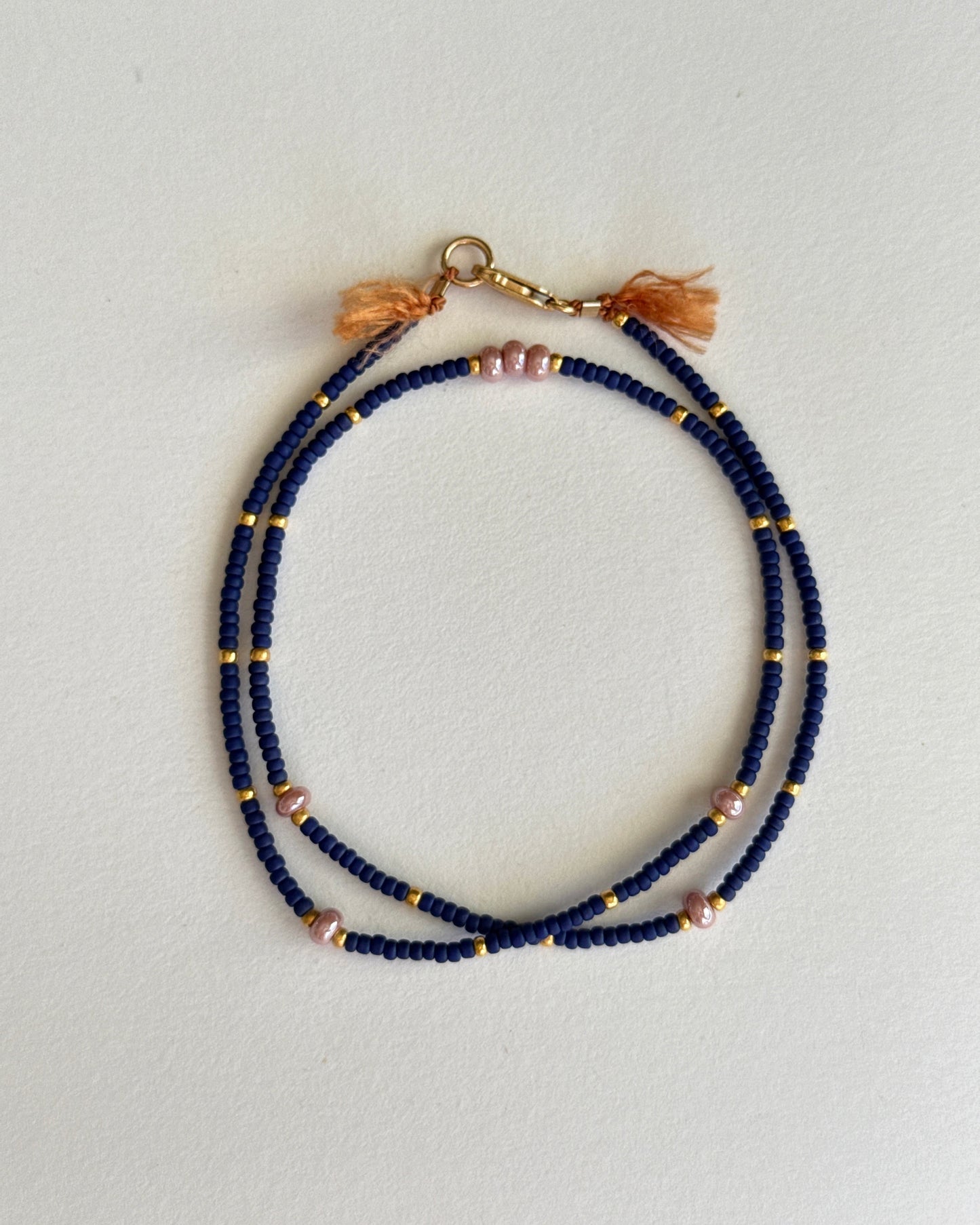 Archive Piece 145 ~ necklace - sample - cobalt blue