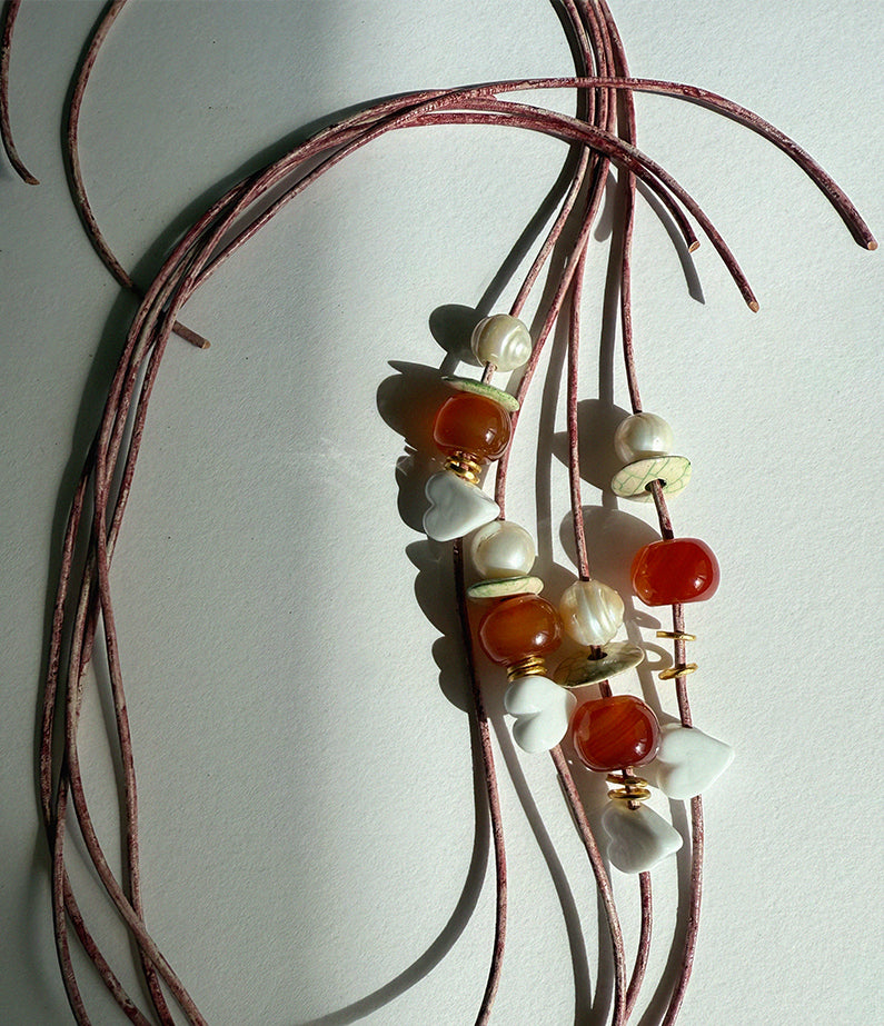 Paradise Leather Necklace no.1
