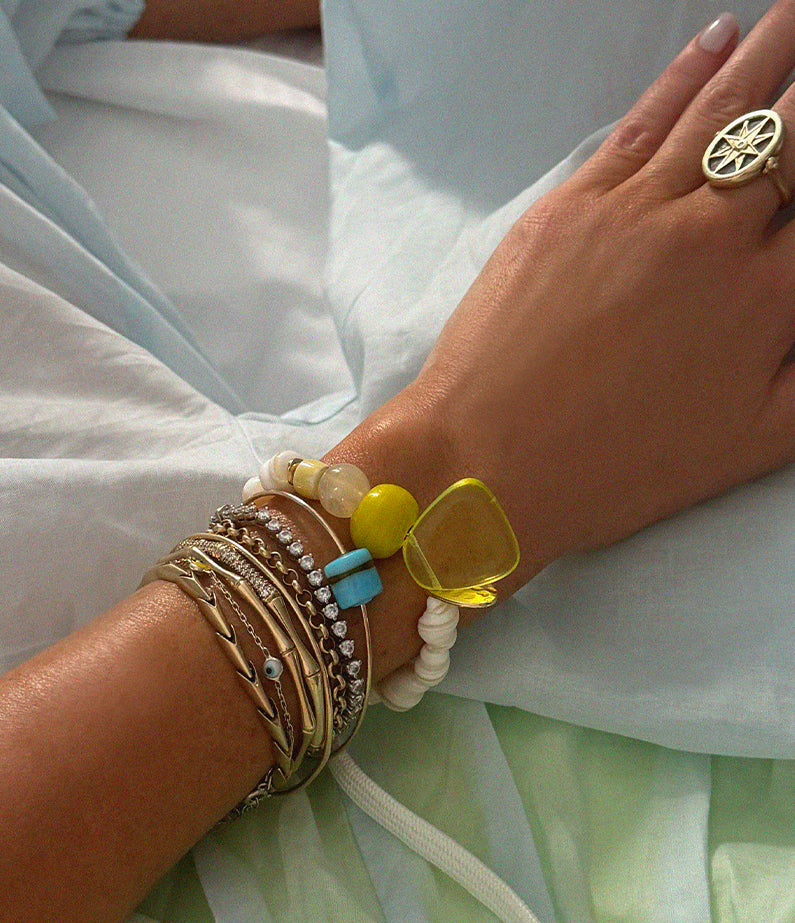 European Summer '26 Beaded Cassis Cuff