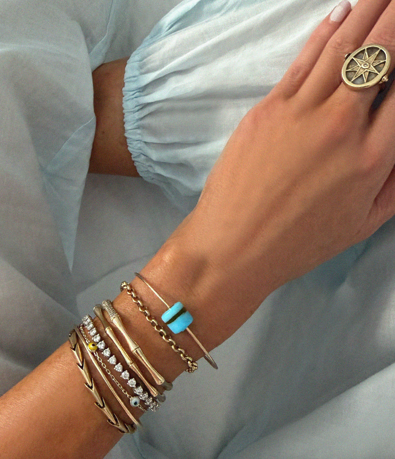 European Summer '26 Beaded Cassis Cuff