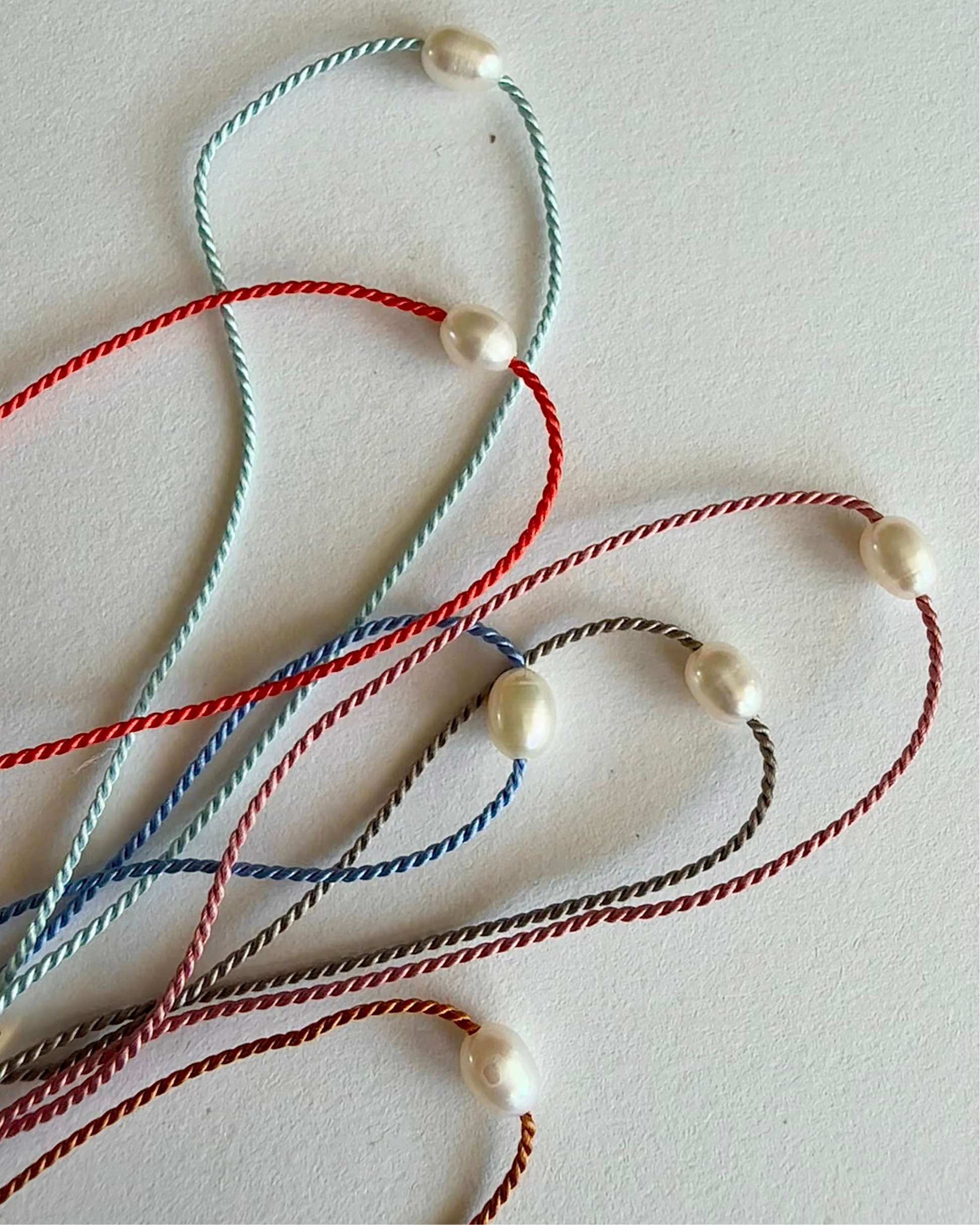 Forget Me Knots Necklace (rice pearl) - Athena+Co