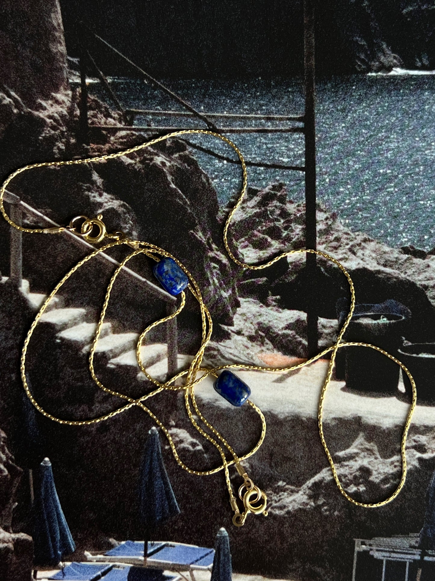 Paris in Lapis Necklace