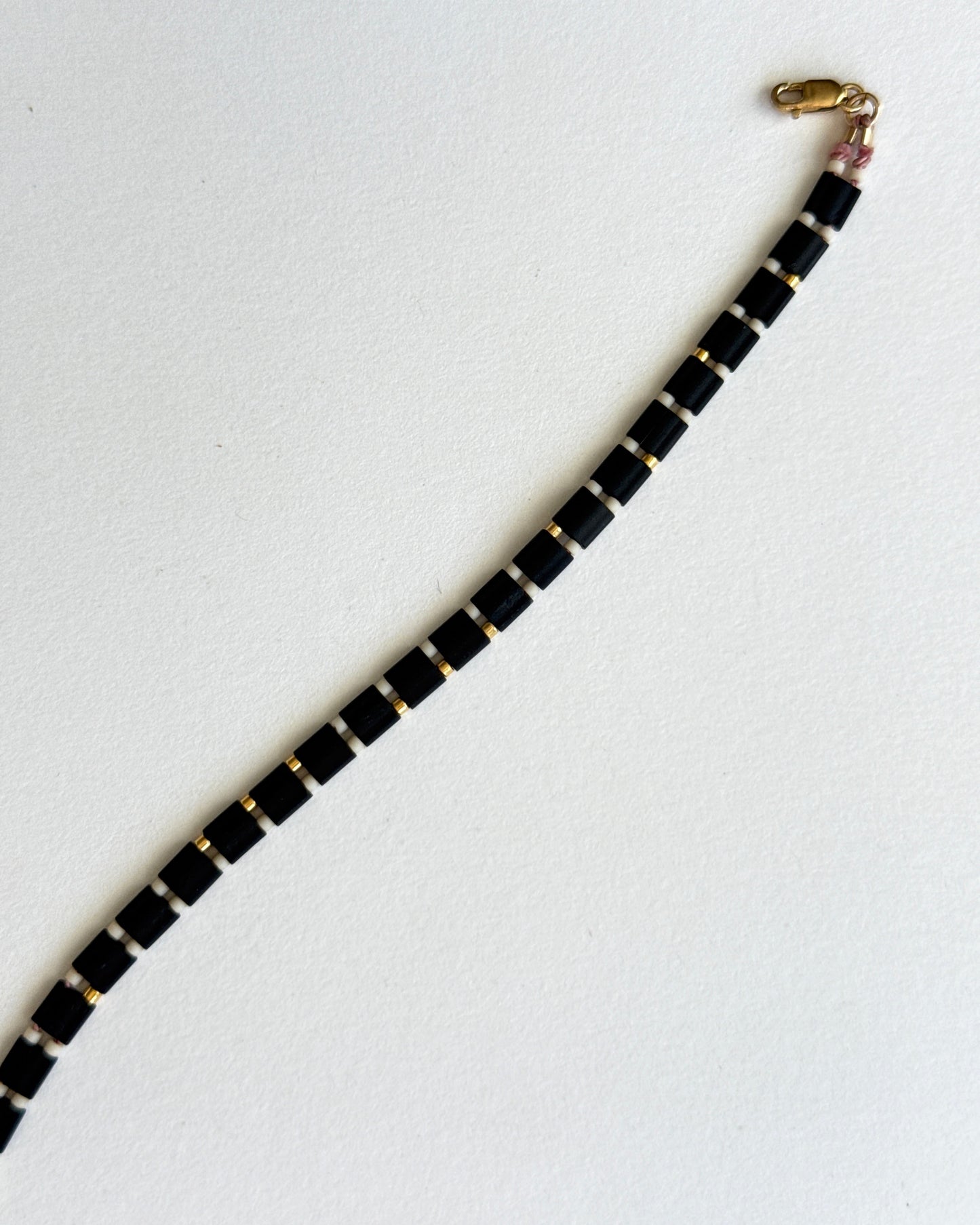 Archive Piece 116A ~ bracelet black/cream