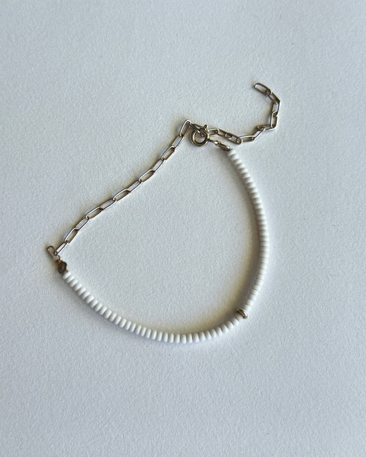 Archive Piece 119 ~ bracelet or anklet - sterling silver - 14-24cm