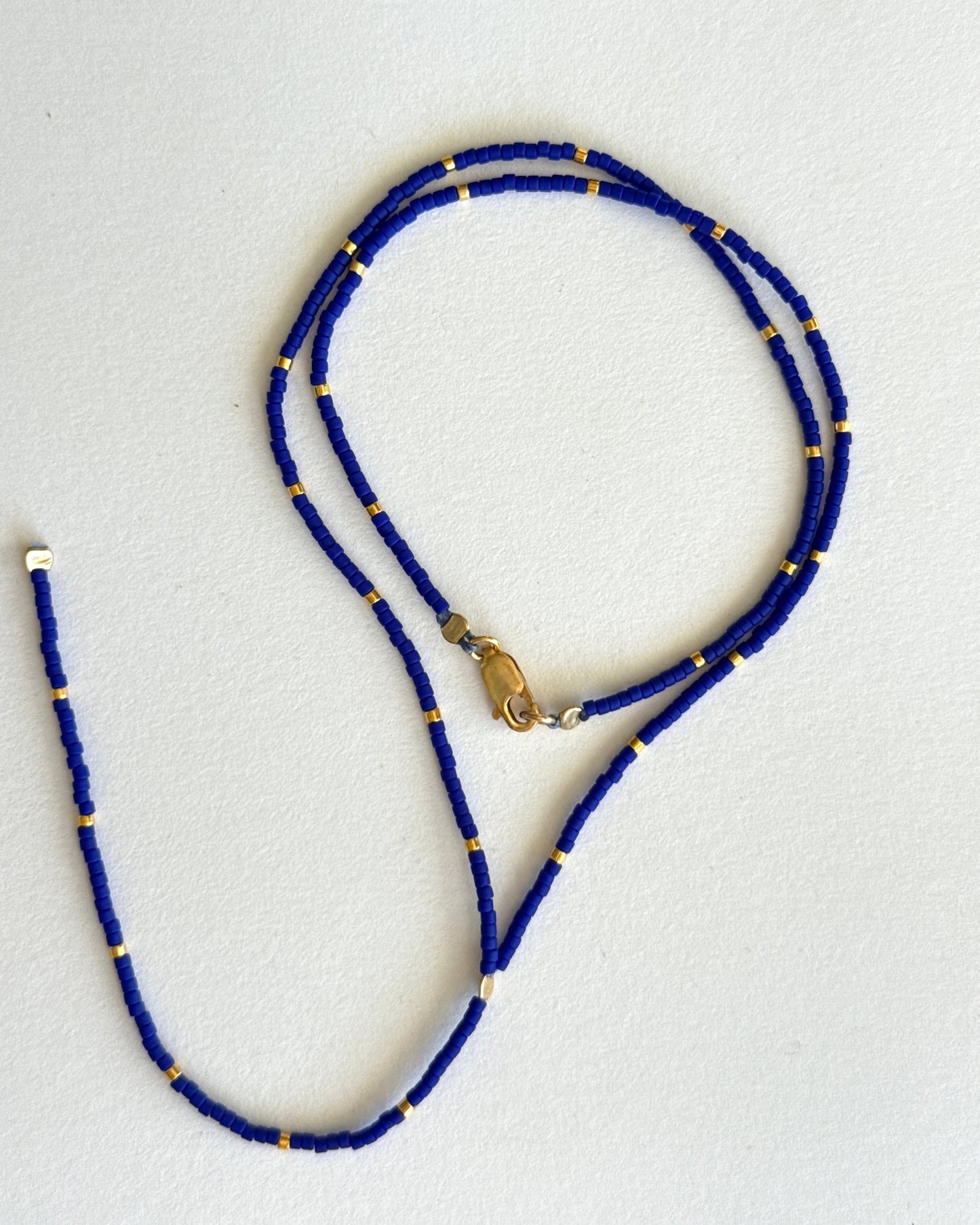 Archive Piece 167 ~ necklace (cobalt blue)