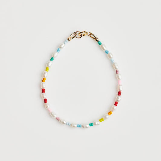 Rainbow Pearls Bracelet