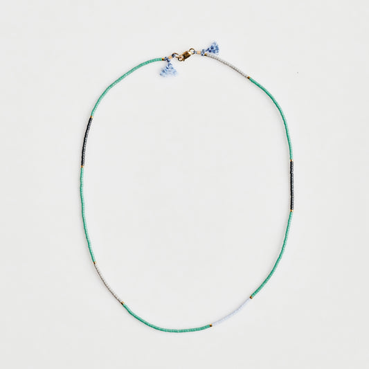 Sea Opal Fine Bead Necklace