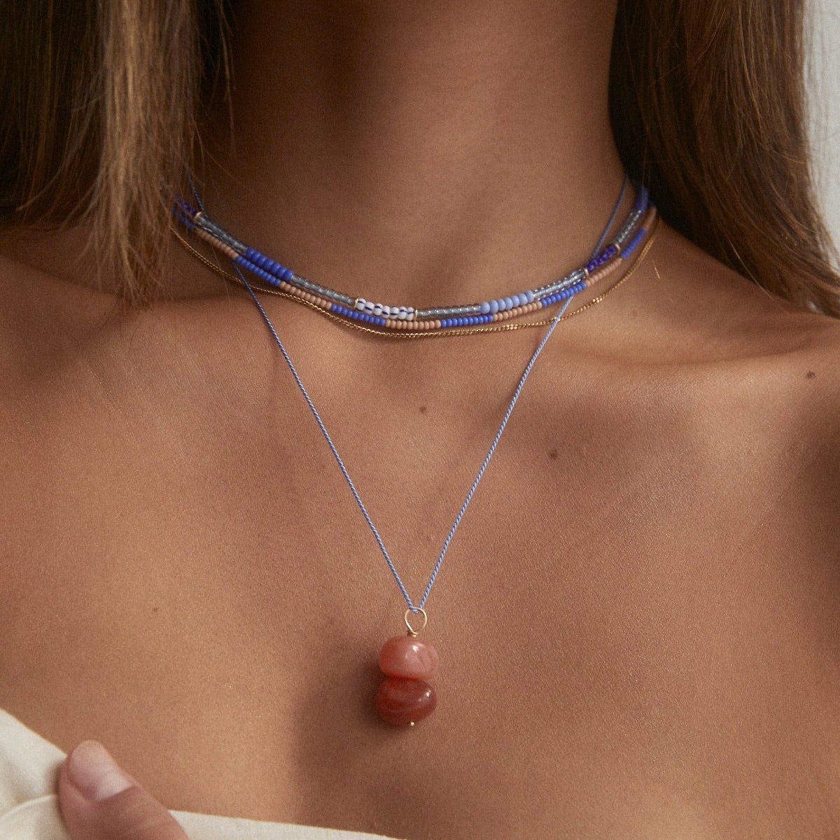 Fine Colour Stripes Necklace