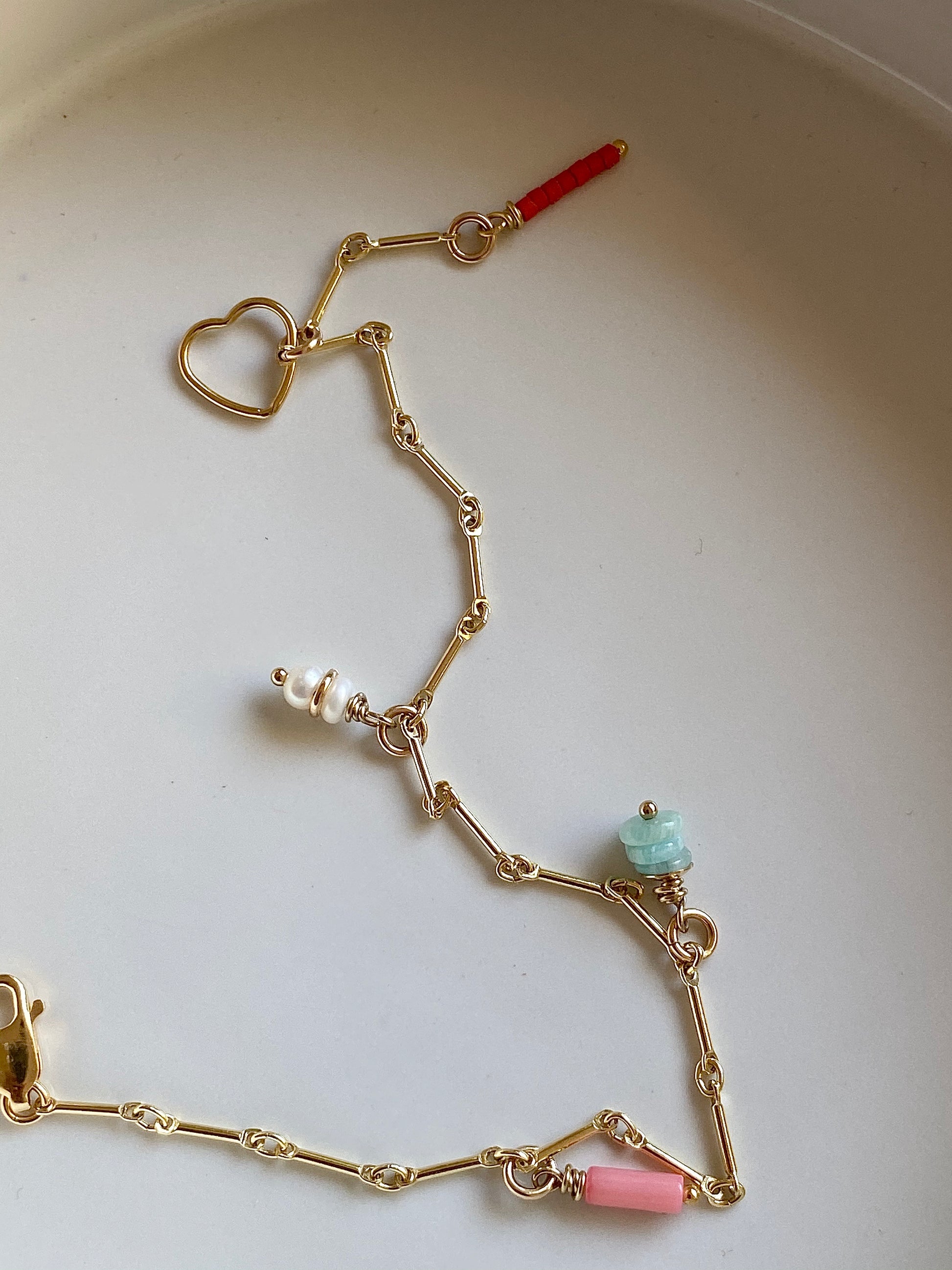 Fine Gold Link & Charm Bracelet - Athena+Co - Jewellery - Jewelry - Beaded - Necklace - Bracelet - Fashion