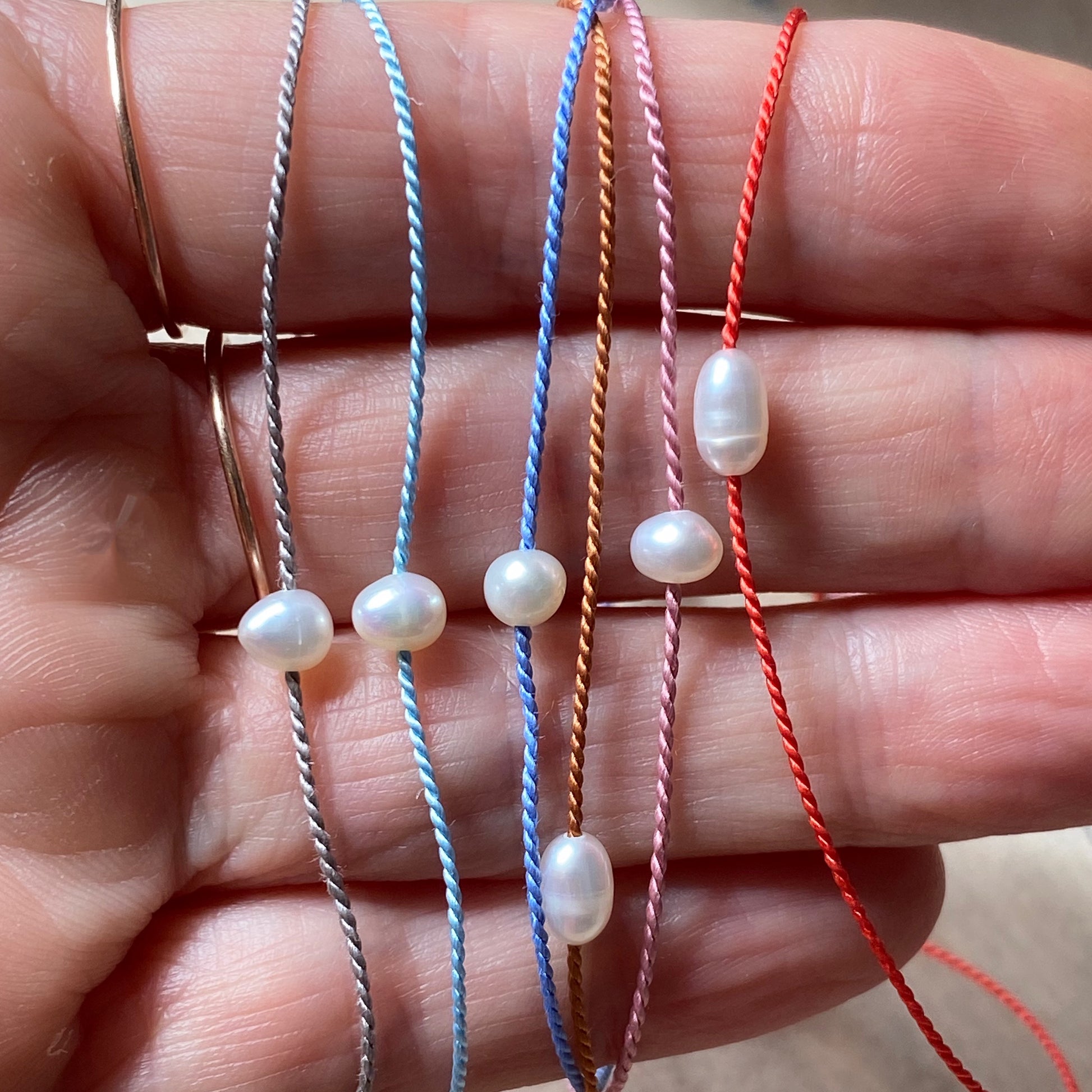 Forget Me Knots Bracelet (rice pearl) - Athena+Co - Jewellery - Jewelry - Beaded - Necklace - Bracelet - Fashion