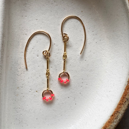 Fine Gold Poppy Earrings