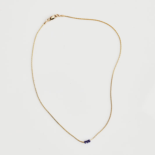 Paris Gold Thread Bead Necklace